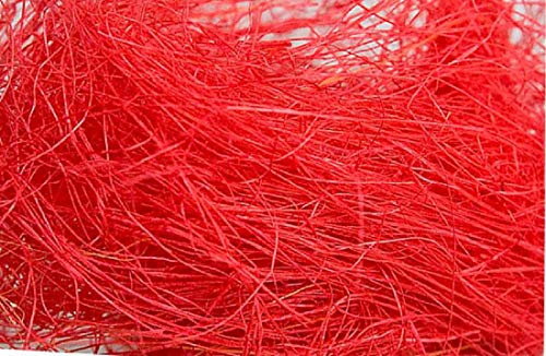 Schreiber Deko Sisal Watte/rot / 500 Gramm