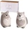 Spotted Dog Gift Company Salt and Pepper Set, Ceramic Novelty Salt and Pepper Shakers, Cute Cat Gifts