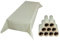 Sensalux Tischdecke, abwaschbar, Vorteilspack, 10 Stück, 1,18m x 2,5m, Creme