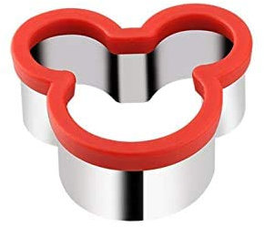 Cookie Sandwich Cutter Kitchen Gadgets Childrens Baking Set Shapes for Kids Cookies Pastry Dough Cake Biscuit Pancake Food Stainless Steel Mould Cutters Equipment Gifts (Mickey)