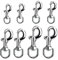 Trigger clip di chiusura, 8 ganci girevoli a 360° gancio a scatto girevole per animali domestici, moschettone portachiavi per casa, campeggio, picnic, resistente (rotondo)