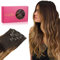 WENNALIFE Extensiones Clip Pelo Natural, 35cm 120g 7 Piezas, Marrón Oscuro a Castaño y Rubio Sucio Resaltado Extensiones de Clip Natural Extensiones Pelo Remy Extensiones Cabello Postizos Mujer