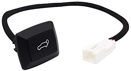 Heckklappen-Schalter, Asudaro Heckklappenschalter Power Heckklappe Taster Kofferraumschalter 12V Universal Heckklappe Griff Öffner Schalter Taster Kofferraum-Öffnungsschalter für Geländewagen,Schwarz