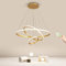 KAUCQI 180CM Pendelleuchte LED Dimmbar Hängelampe Wohnzimmer Esstischlampe mit Fernbedienung, Modernes Hängeleuchte for Esszimmer, Küche 3 Ringe Höhenverstellba Hängend Lampe Esstisch 56W