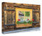 CCRETROILUMINADOS Quadro Retroilluminato Finestra con Fiori