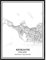 TANOKCRS Reykjavík Island Karte Wandkunst Leinwand drucken Poster Artwork ungerahmt moderne Schwarz-Weiß-Karte Souvenir Geschenk Home Decor 28x36 cm