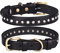 FUNAT Vintage Hundehalsband aus Rindsleder mit Strass
