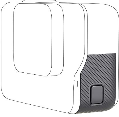 YALLSAME Side Door for Hero 5 6 Battery Cover Replacement ction Camera Spare Repair Part Support 33ft Waterproof Accessories Compatible with GoPro Hero 7 Also