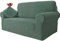 Ystyle Housse Canapé 2 Places avec Accoudoirs, Extensible Housses de Canapé, Universelle Housse Canape Protection Chat Chiens Griffures, Housse Fauteuil Antidérapante, Vert Clair