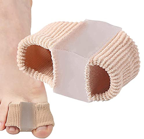 Povanjer Zehentrenner, 2 Kreise Zehenkorrektor für Damen Herren, Gel-Spreizer Korrigieren Sie krumme Zehen, Entlastungspolster für große Zehen und zweite Zehen für Hallux Valgus, Yoga