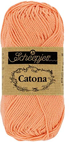 Scheepjes - Scheepjes Catona 524 Apricot Yarn - 20x25g