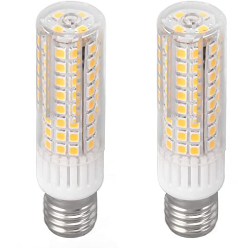 Fockety E17 Microwave Bulb, LED Microwave Oven Stove Bulb PC Light 100LEDs E17 2PCS for Home (Warm Light)