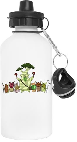 GUNMANTOR Hestu And The Koroks! Water Bottle White Aluminium Reusable Water Bottle White