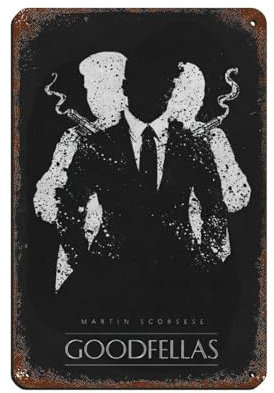 OffsuM Goodfellas Klassisches Filmposter Blechschild Vintage Metall Pub Club Cafe Bar Zuhause Wandkunst Dekoration Poster Retro 20 x 30 cm