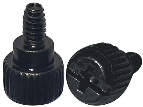 30 PCS PC Case Screws,Computer Case Thumbscrews for Fastening (Black)