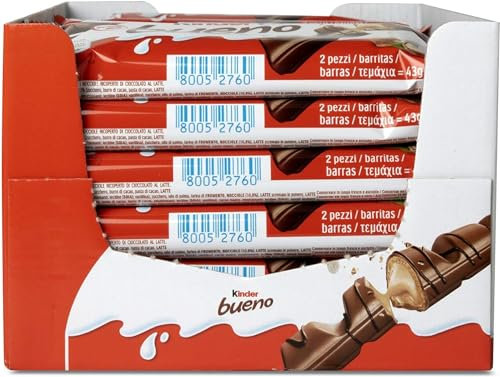 Ferrero Kinder Bueno 30 x 51 g - Exquisites Schokoladenvergnügen im Großpack