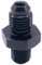 HiSport 4AN to 1/8 NPT Male Hose Fitting Adapter, Universal Aluminum Flare Male 4AN to 1/8'' NPT Union Fuel Oil Line Pipe Connector Black Anodized