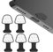 LMOGWL 5-Piece Set with Removable Self-Adhesive Phone Dust Plug, Dust Charging Port Plug, Protective Cover, Dust Silicone Plug, Compatible with iPhone 14/13/12/Tablet