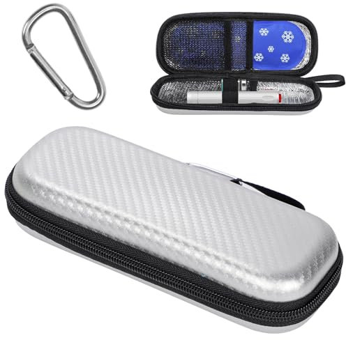 Insulinkühler-Reisetasche mit hängender Schnalle, Medikamentenkühler-Schutzhülle, Diabetiker-Aufbewahrung, Organizer, Diabetiker-Zubehör, Mini, tragbar, Medizin, isolierte Kühltasche ohne Eisbeutel