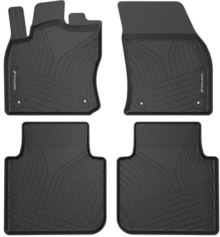Walser Premium Fussmatten Auto für VW Tiguan Allspace (BW2, BJ2) 03/2017-2024, 100% passgenaue Gummimatten Auto - Made in EU, robuste Fußmatten Auto, Auto Fußmatten