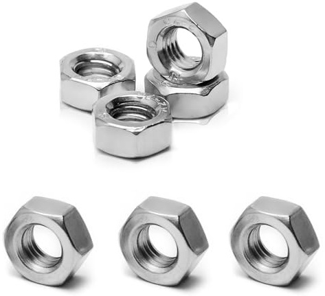 Dadi esagonali M8, in acciaio inossidabile 304, attacco esagonale M8 x 1,25 mm, dadi di fissaggio metrici, larghezza 13 mm, altezza 6,5 mm, diametro 8 mm, passo 1,25, dado di ricambio per mano destra