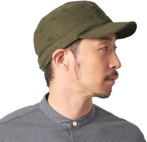 CHARM Herren Baumwolle Military Army Cap - Damen Sommer Basecap Winter Hat Mütze Khaki