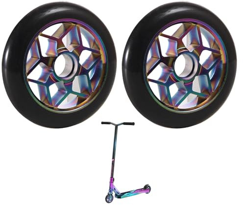 Bunte Stunt-Scooter-Räder, 110 mm, Scooter-Räder, Stunt-Scooter-Teile, Scooter-Ersatzräder, Pro-Stunt-Scooter-Räder, Scooter-Ersatzräder (mit Lager)