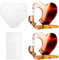 2 Stück Silikon Form Herz 3D Herz Silikonform, Herzförmige Epoxidharzform, Silikonformen Epoxidharz Silikonform Mould mit 10 Kleine Ketten für Heimwerker-Heimdekoration, Kunstkreation, Heimdekor