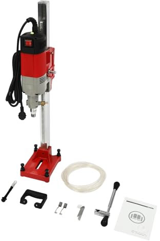 220 V Kernbohrmaschine,2300 W Nass Trocken Kernbohrgerät Magnetbohrmaschine 740 U/min Handgeführt Betonbohranlage mit Bohrständer,für Wandöffnung Abbruch Rohren Treppenhandländern Brückenn