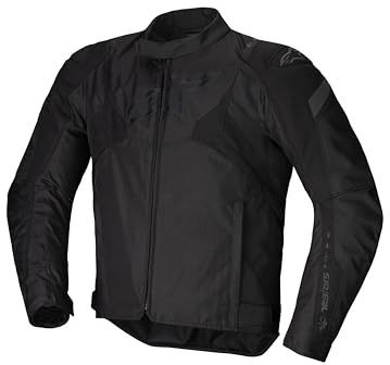 Alpinestars T-Jaws V4 wasserdichte Motorrad Textiljacke, schwarz, 4XL