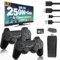 Snxiwth Drahtlose Retro Spielkonsole Retro Game Stick 4K HDMI Ausgang Plug Play TV Video Spiele Stick mit 20000+ Spielen integriert 2 kabellose 2.4G-Controller Geschenk für Ostern