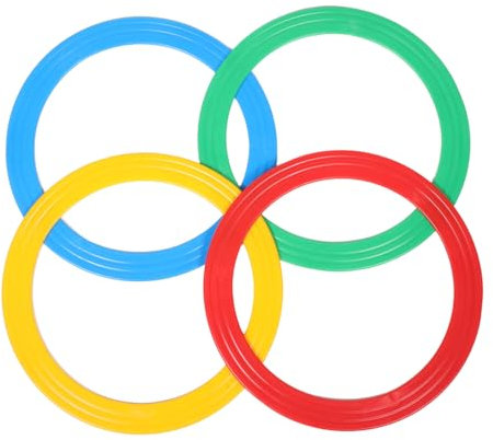 TOBBOMEY 4stücke Akrobatische Jonglierringe Professionelle Zirkus-Performance Ringe Und Interaktive Unterhaltung Für Jung Und Alt Für Akrobatik Und Zirkusaufführungen