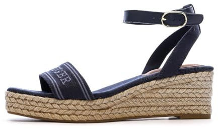 Tommy Hilfiger Espad-Sandalen für Damen, Marineblau
