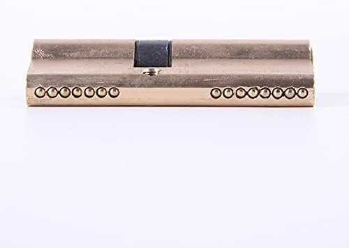 CHFYIJYHM Serrure à barillet de porte, serrure à barillet de porte européenne, serrure antivol à cylindre 65 70 80 90 115 mm, serrure biaisée à cylindre, serrure de porte en laiton d'entrée, noyau all