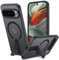 Funda para Google Pixel 9/9 Pro/10/10 Pro con Soporte Compatible MagSafe, Magnética Carcasa iPhone 16e Soporte Protección Militar Fina Antigolpes Case Translúcida Mate Trasera, Negro