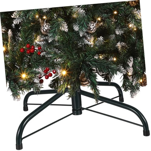 OUNONA Weihnachtsbaumständer Mit Metallrahmen Sicherer Stand Durch Stative Weihnachtsbaumhalter Für Künstliche Bäume in Privaten Und Gewerblichen Bereichen