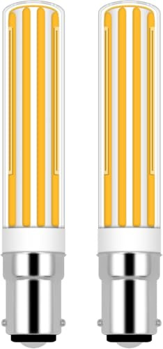 ZHENMING B15D Dimmbar LED Glühbirne 100W Halogen Equivalent SBC Kleine Bajonett LED-Birnen, 230V Super Hell Warmweiß 3000K Für Maschinenleuchte, Nähmaschinen, Stehlampe, 2er Pack