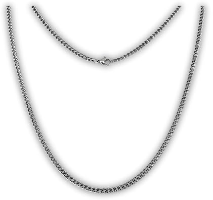 Lunara Atelier TITAN Panzerkette 2,8 mm, 100% reines TITAN, für empfindliche Haut, hypoallergene Halskette, schlichte und zeitlose Halskette für jeden Tag