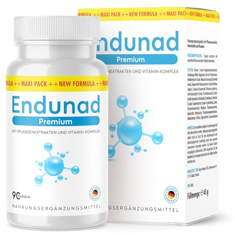 Endunad Premium Kapseln | reich an Vitaminen & Mineralstoffen | Top Qualität & Reinheit | Inhalt 90 Kapseln