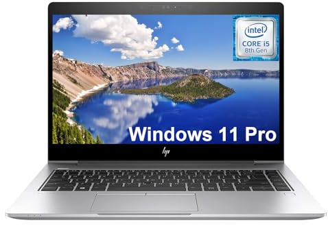 HP EliteBook 840 G6 Touchscreen Laptop Computer 14 FHD, 8th Gen Intel Core i5-8365U, 16GB DDR4 RAM, 256GB SSD, QWERTY Keyboard, HDMI, Win11 Pro (Refurbished)
