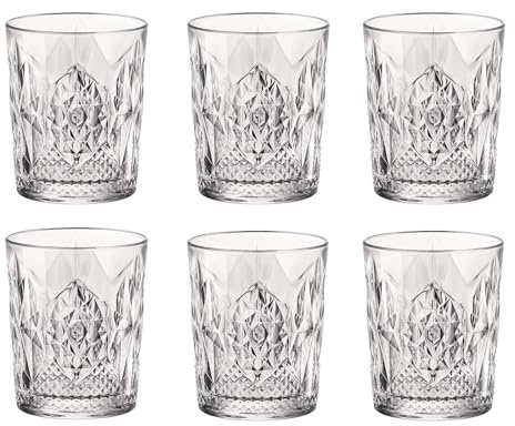 Bormioli Rocco 666218 Stone Whiskyglas, 390ml, Glas, transparent, 6 Stück
