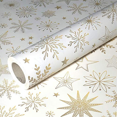 JUNOPAX Rouleau cadeau papier 50m x 1,00m Noël, imperméable