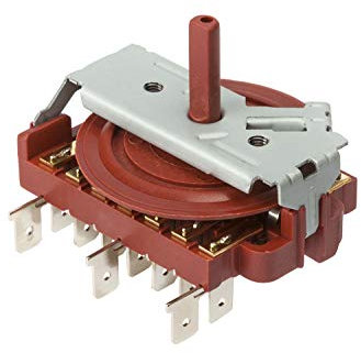 MIRTUX Kit de 1 Selector de Horno Eléctrico y Placa de Cocina 8 Posiciones (Sin Termostato) Compatible con Teka - Código del Recambio: 995444128 - Conmutador de Horno Teka de Calidad