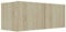 vidaXL TV Schrank mit 2 Klapptüren TV Möbel Hängeboard Lowboard Fernsehschrank Fernsehtisch Sideboard HiFi Sonoma-Eiche 80x30x30cm Holzwerkstoff