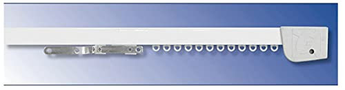 Generico Binario scorritenda per Tende a soffitto Alluminio con Movimento a Corda Bianco
