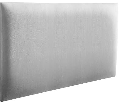 RAVIO Panneaux muraux rembourrés | Lambris 3D avec Mousse | Coussin Mural comme tête de lit pour lit | Decoration Murale pour Chambre, Chambre d'enfant, Bureau, Couloir | Gris Clair, 70 x 30 cm