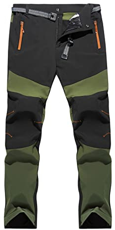 2022 Pantalones para Hombre de Trekking Impermeables Resistentes Talla Grande - Escalada, Trabajo, Deportivos al Aire Libre, Senderismo, Sueltos, Jogging