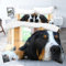 okoikfc Bettwäsche 135x200, Großer Schweizer Sennenhund Weiche GebüRstet Mikrofaser Bettwäsche-Sets, Bettbezug + Kissenbezug 80x80 cm mit ReißVerschluss
