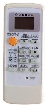 GatherTOOL Telecomando Universale del condizionatore d'Aria Adatto for Mitsubishi MP07A MP-04A MP04B MP2B MP04A MP2 KFR-36G / H MSH-CB12VD KF-23G / C Aria condizionata (Color : Silver Frame)