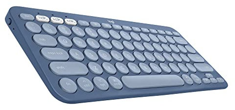 Logitech K380 Clavier Bluetooth multi-appareils pour Mac avec profil fin compact, facile à changer, batterie de 2 ans, compatible avec MacBook Pro/Air/iMac/iPad - Blueberry